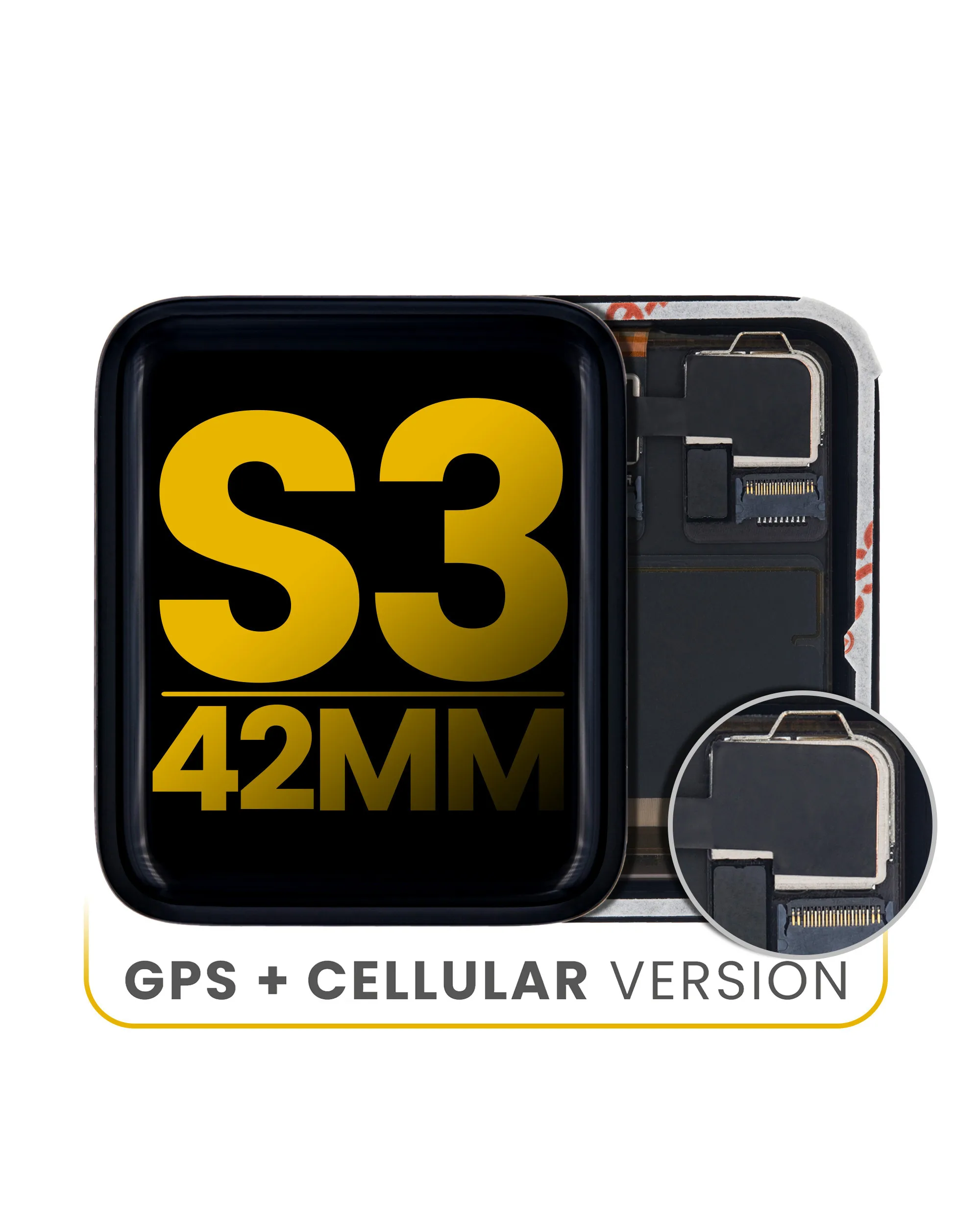 

AMOLED Assembly Compatible For Watch Series 3 (42MM) (GPS & Cellular Version)