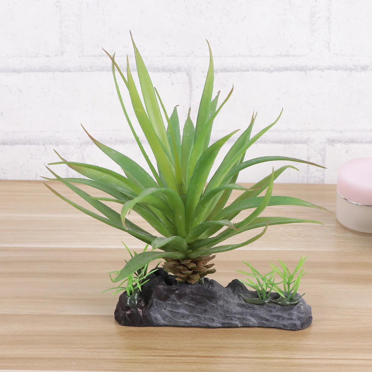 

Pet Nest Decor Reptile Terrarium Glass Containers Simulated Plastic Go Tortoise