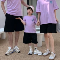 new summer shorts for mum and daughter family clothes family matchingoutfit short pants for dad and son new fashion black shorts