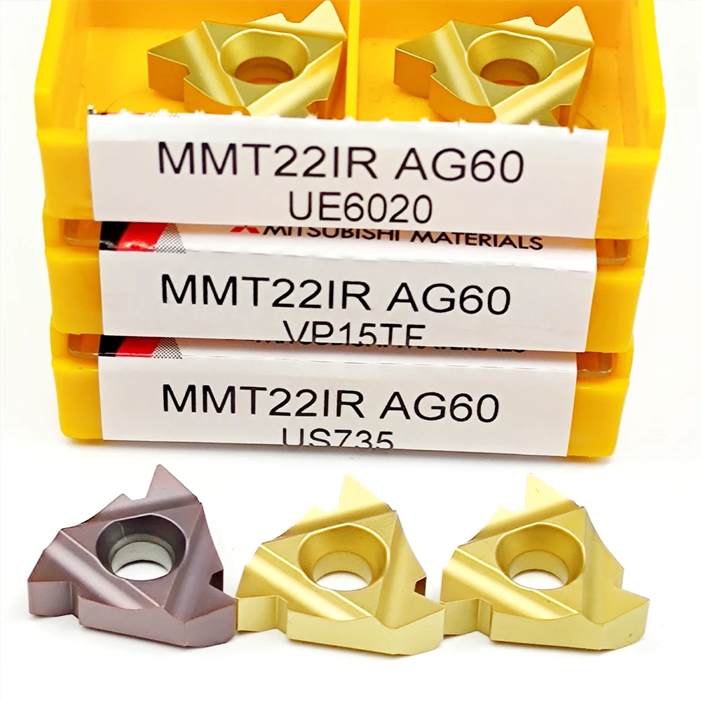 

Обработка металла MMT22IR AG60 VP15TF UE6020 US735 CNC токарный Карбид вставка из твердого сплава инструмент MMT оригинальный внешний токарный инструмент