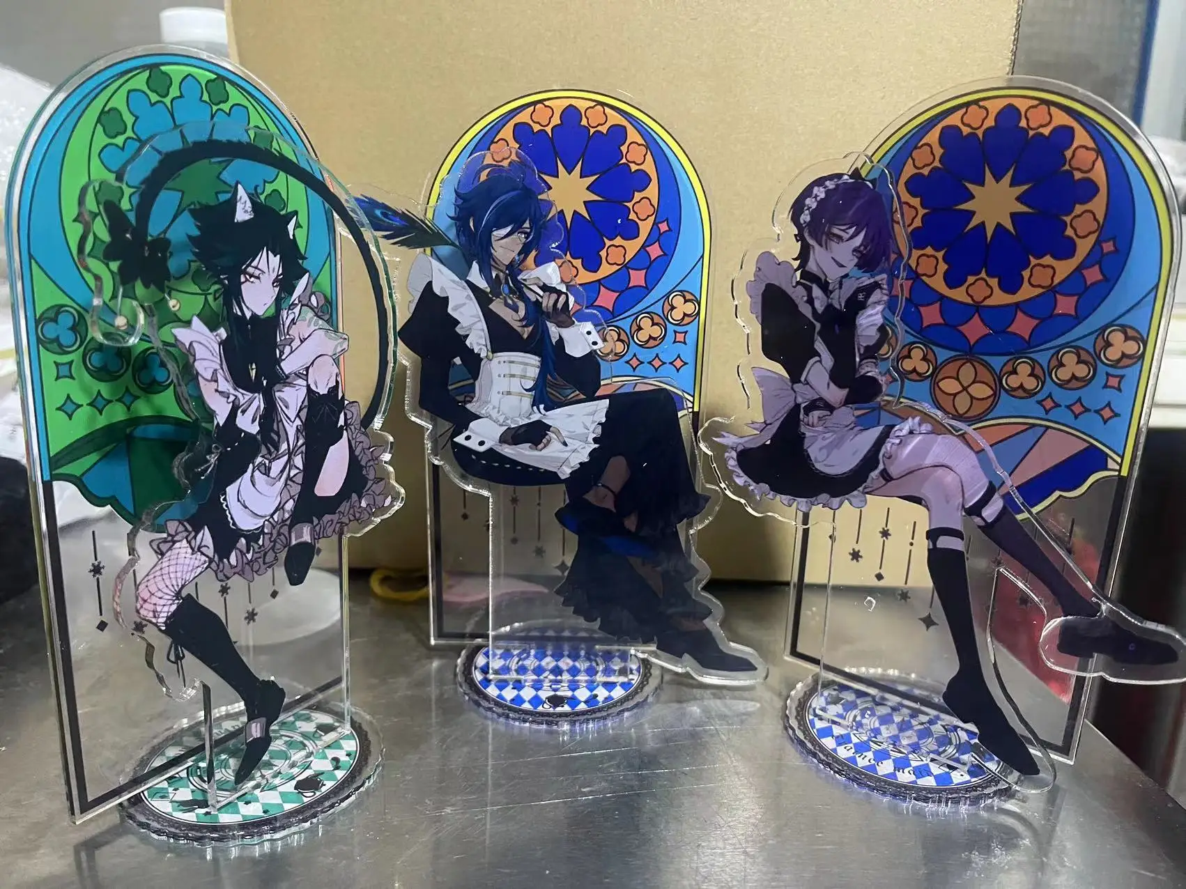 

Game Genshin Impact Albedo Zhongli Kazuha Kamisato Ayato Tartaglia Stand Acrylic Figure Scaramouche Venti Xiao Model Plate Decor