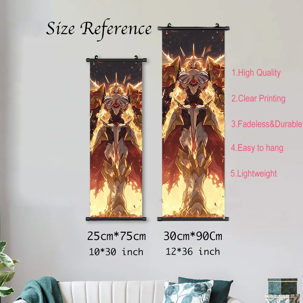 Digimon холст прокрутка художественный постер персонаж иллюстрация Настенный декор