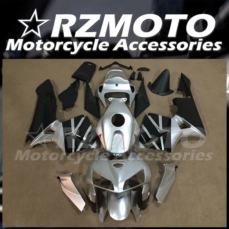 

4Gifts Injection Mold New ABS Motorcycle Fairings Kit Fit For HONDA CBR600RR F5 2005 2006 05 06 Bodywork Set Black Gray