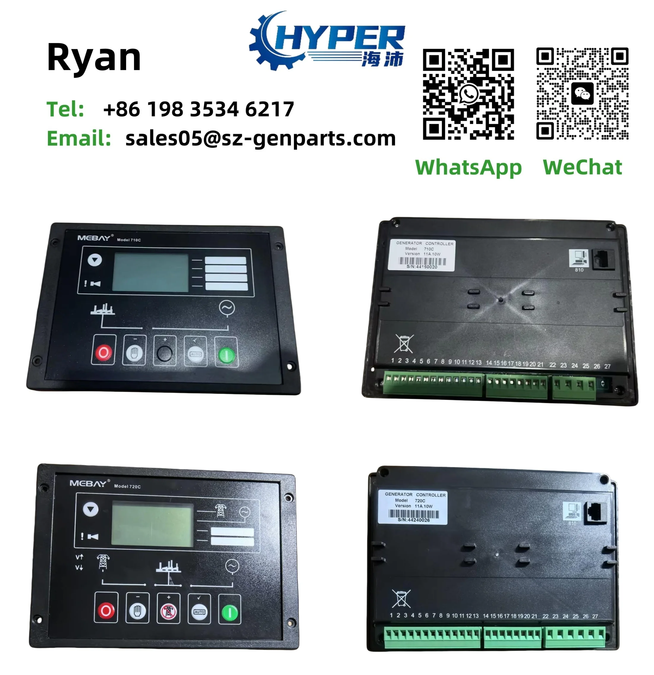 Оригинальный контроллер MEBAY 710C 720C дизель-генератор генератор деталей