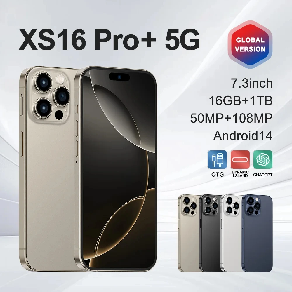 Оригинальный новый смартфон XS16 Pro+ 7 3-дюймовый полноэкранный мобильный телефон 4G