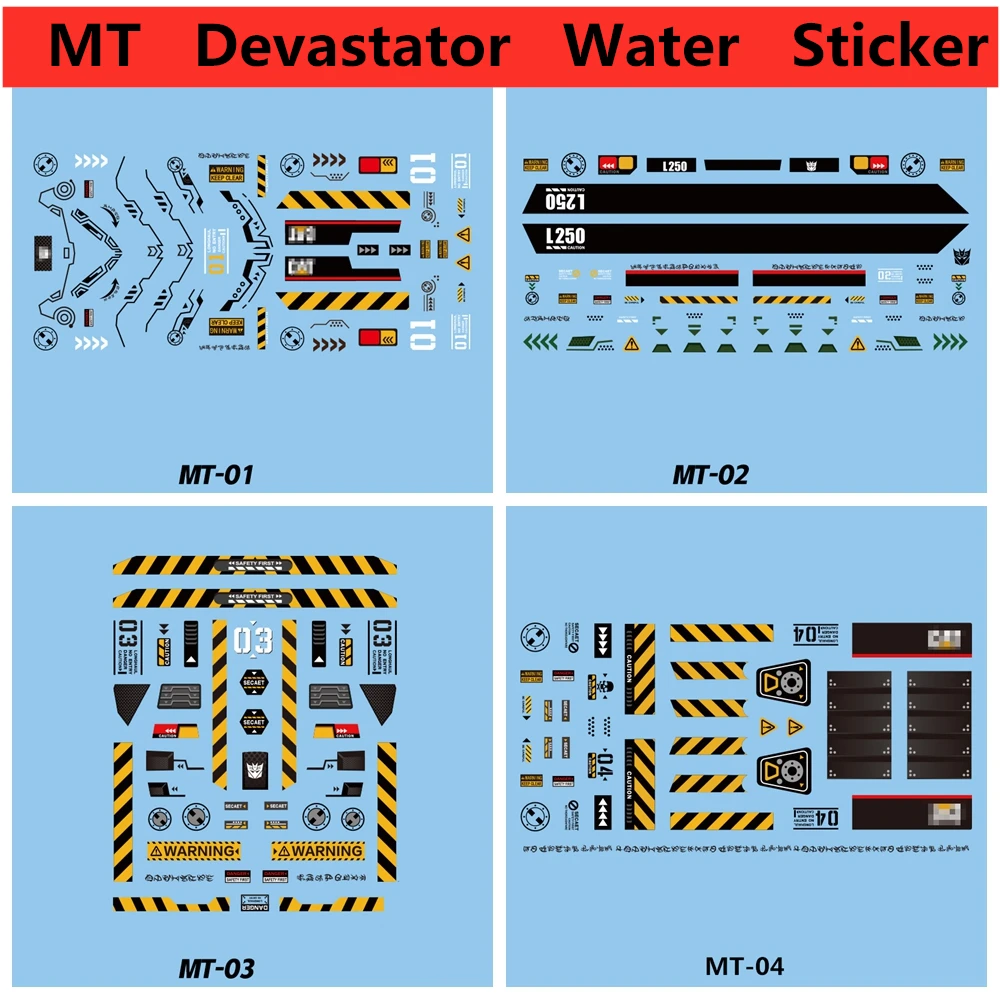 Серия MT увеличенный разрушитель набор для обновления водных наклеек фотографов