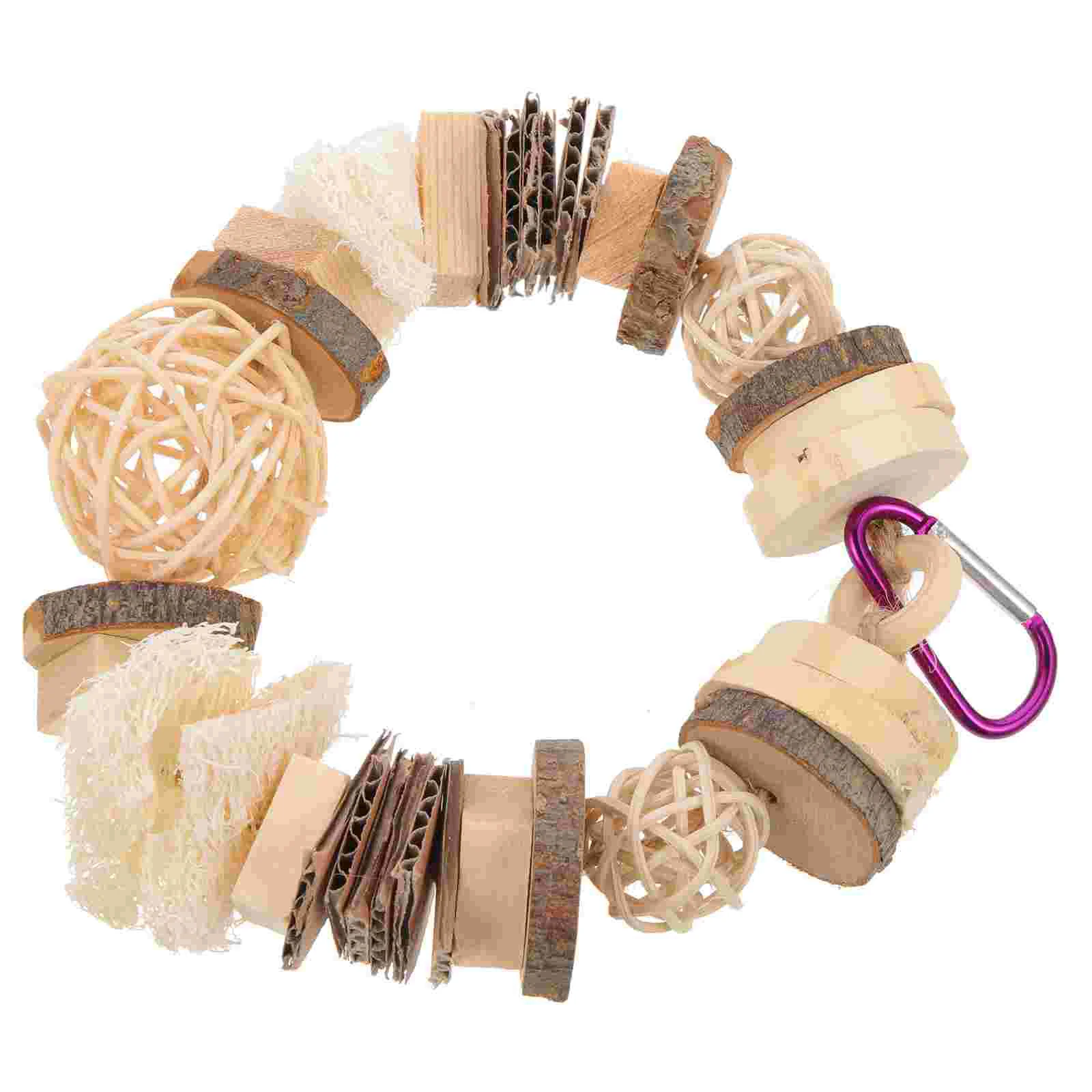 Деревянные подвесные веревки игрушки для хомяков морская свинка лакомства