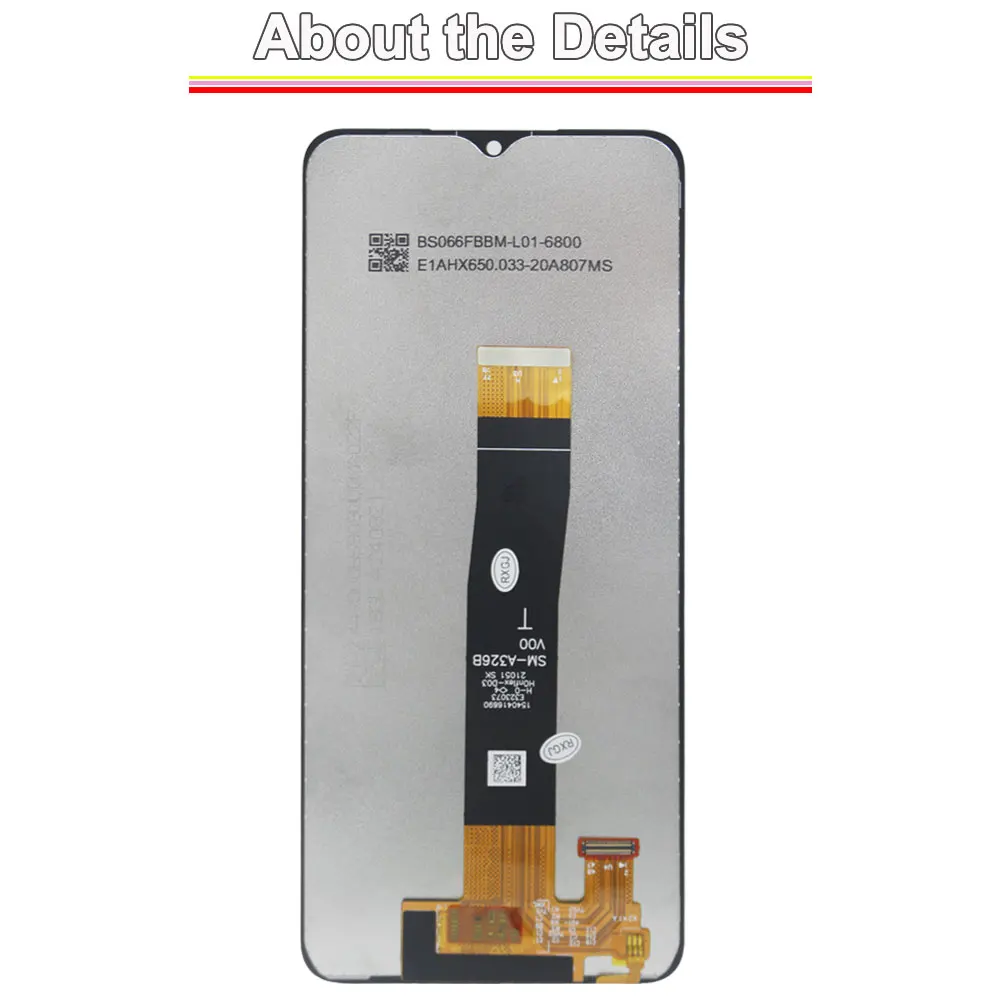 Фото Проверенный ЖК-дисплей для Samsung Galaxy A32 5G, сенсорный экран, дигитайзер, замена для Samsung A32 5G SM-A326B A326F A326U №3