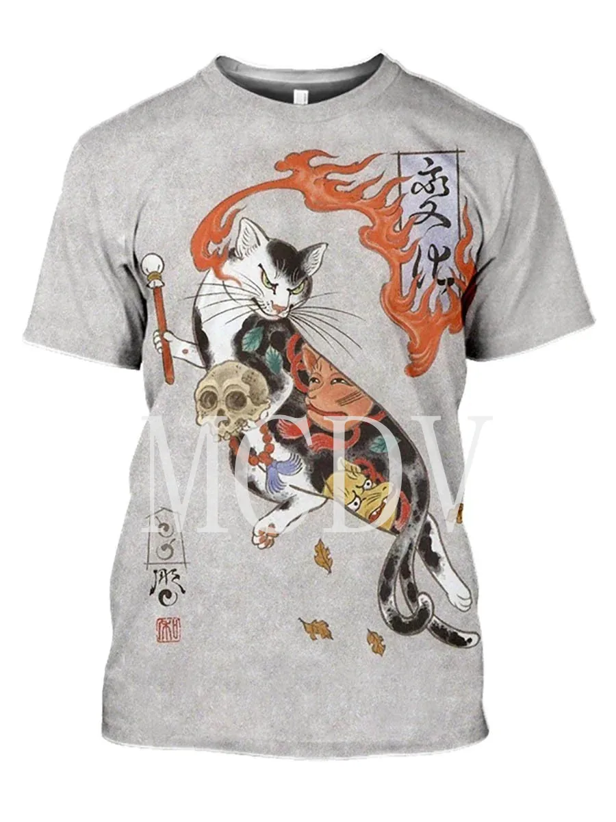 

Мужская футболка с коротким рукавом, круглым вырезом и 3D-принтом