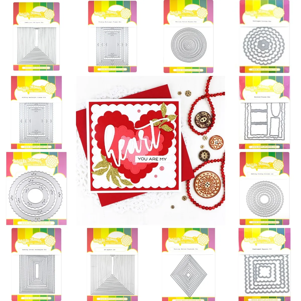 

Circle Heart Square 2023 New Metal Cutting Dies Scrapbooking Make Photo Album Card DIY Paper Embossing Craft Supplies