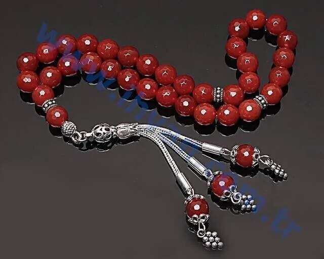 IQRAH Agate Stone Rosary (925 STERLING SILVER)