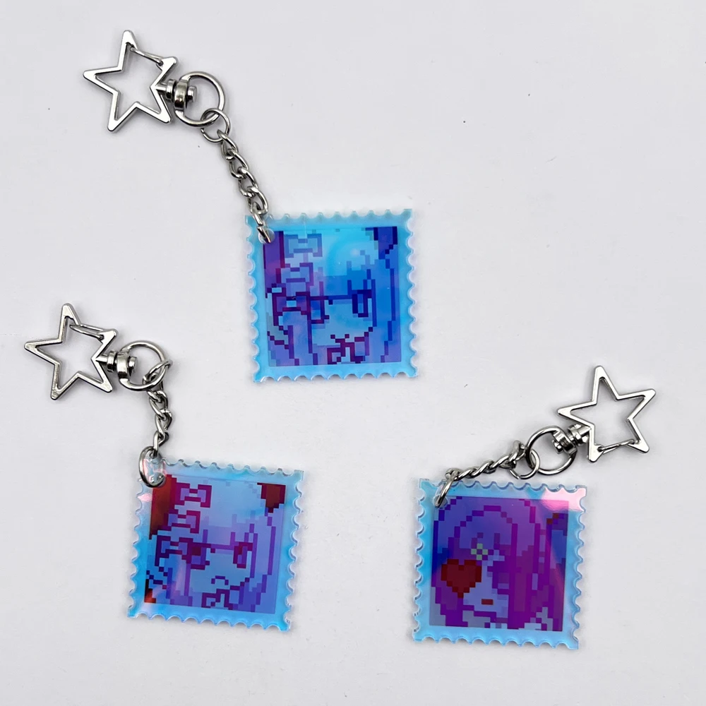 Игра Needy Girl Overdose KAnge Rain брелок из сплава для косплея лазерный кулон ключей милый