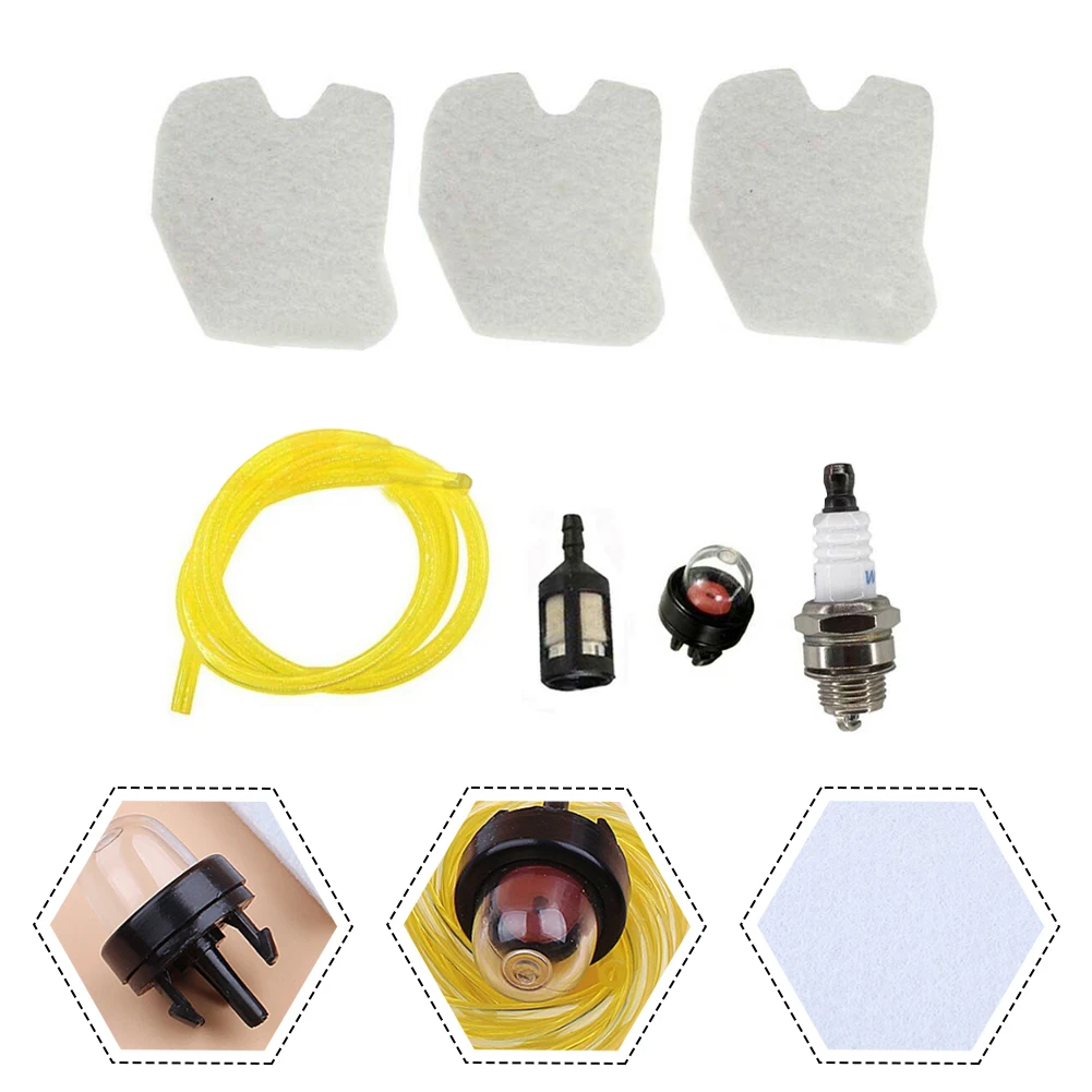 

Air Filter Spark Plug Fuel Filter Primer Bulb Fuel Hose Line Service Kit For Husqvarna 235 235E 236 236E 240E 545061801Chainsaw