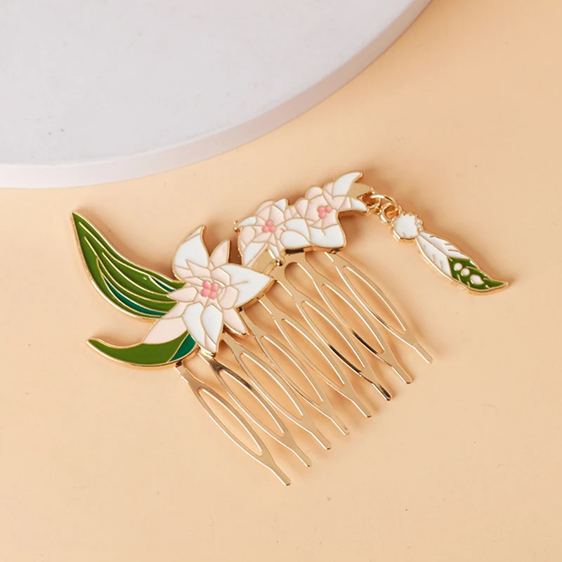 Игра Genshin Impact шпилька аниме реквизит для косплея металлический клен цветок