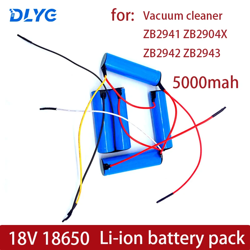 

18V 18650 Li-ion Battery Pack 5000mAh for Electrolux ZB2941 ZB2904X ZB2942 ZB2943 Type NV144NIBRC Vacuum Cleaner