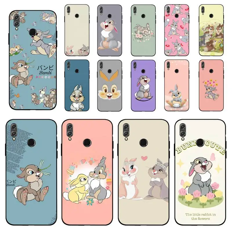 

Disney Bambi Thumper Cartoon Rabbit Phone Case for Huawei Honor 10 i 8X C 5A 20 9 10 30 lite pro Voew 10 20 V30