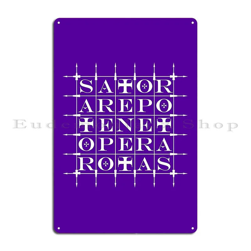 

Металлическая вывеска Sator Square