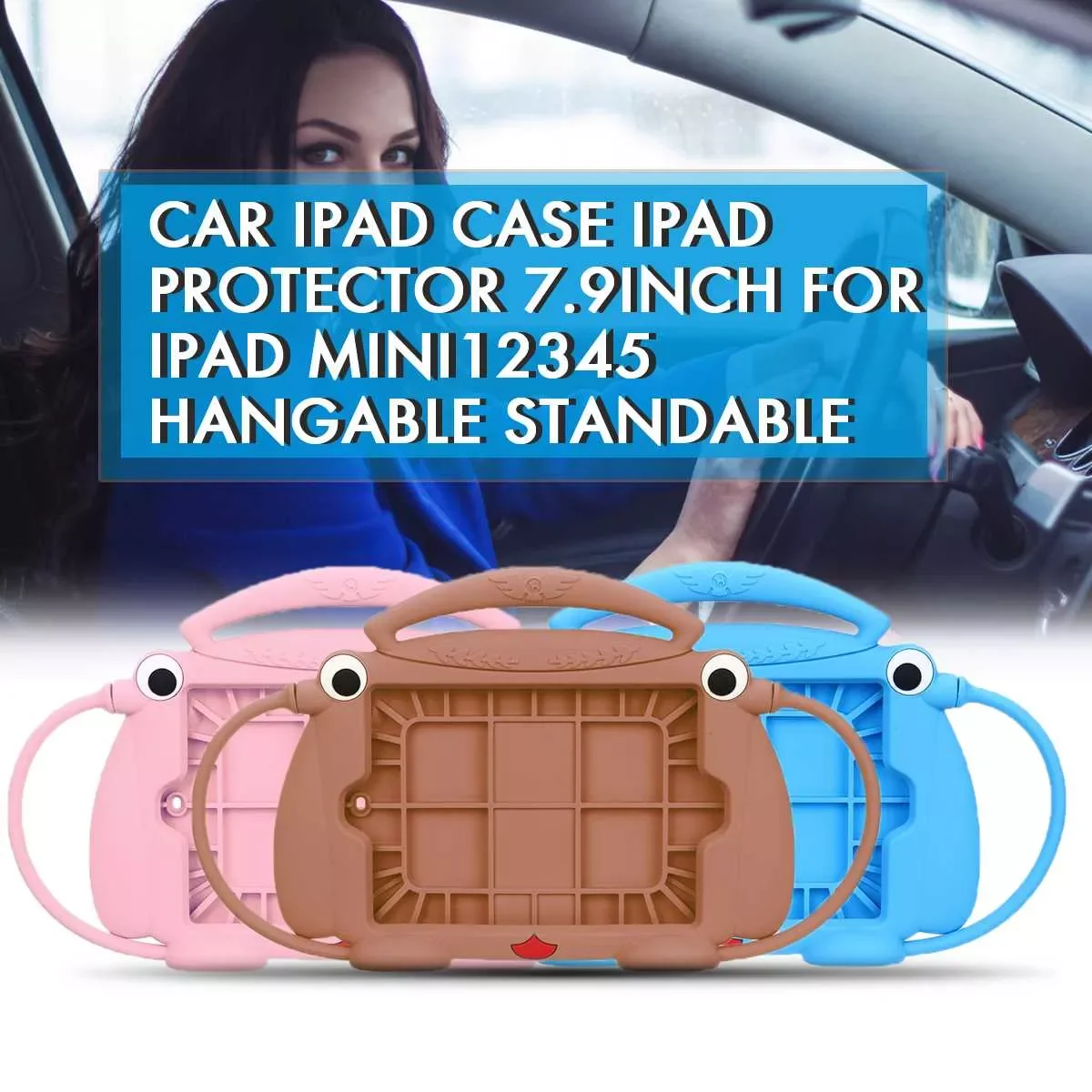 

Силиконовый чехол для планшета в стиле щенка для iPad Mini 1/2/3/4 7,9 дюйма, силиконовый чехол для планшета и подставка для рабочего стола, автомоби...