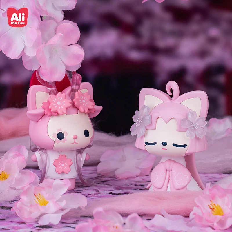 

USER-X Ali The Fox Sakura Yakou Series глухая коробка игрушки, фигурки аниме в виде слепых животных, кукла, милая девушка, подарок на день рождения, история Пр...