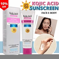 effective kojic acid collagen whitening uv sunscreen sun lotion isolation sunblock spf50 body cream protection concealer fa g3e0