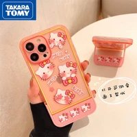 takara tomy hello kitty 2022 new for iphone 12 12 pro 12 pro max cute cover iphone11 pro max x xs max xr invisible stand case
