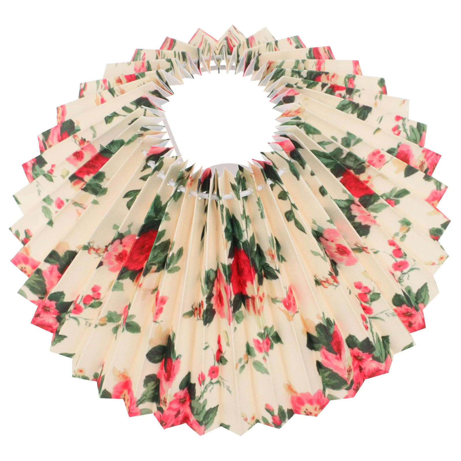

Fabric Lampshade Cloth Printed Light Cover Shades Table Accessory Retro Wall Lights Tulips