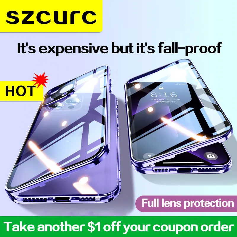 Cena Dla IPhone 13 Pro Max Etui Na Telefon. Nowy Iphone 12 Mini XR 14 XS 11 Pełna Ochrona Magnetyczna Adsorpcja Szklana Pokrywa Mobie Torba Na Telefon Kup Dla IPhone 13 Pro Max Etui Na Telefon. Nowy Iphone 12 Mini XR 14 XS 11 Pełna Ochrona Magnetyczna Adsorpcja Szklana Pokrywa Mobie Torba Na Telefon