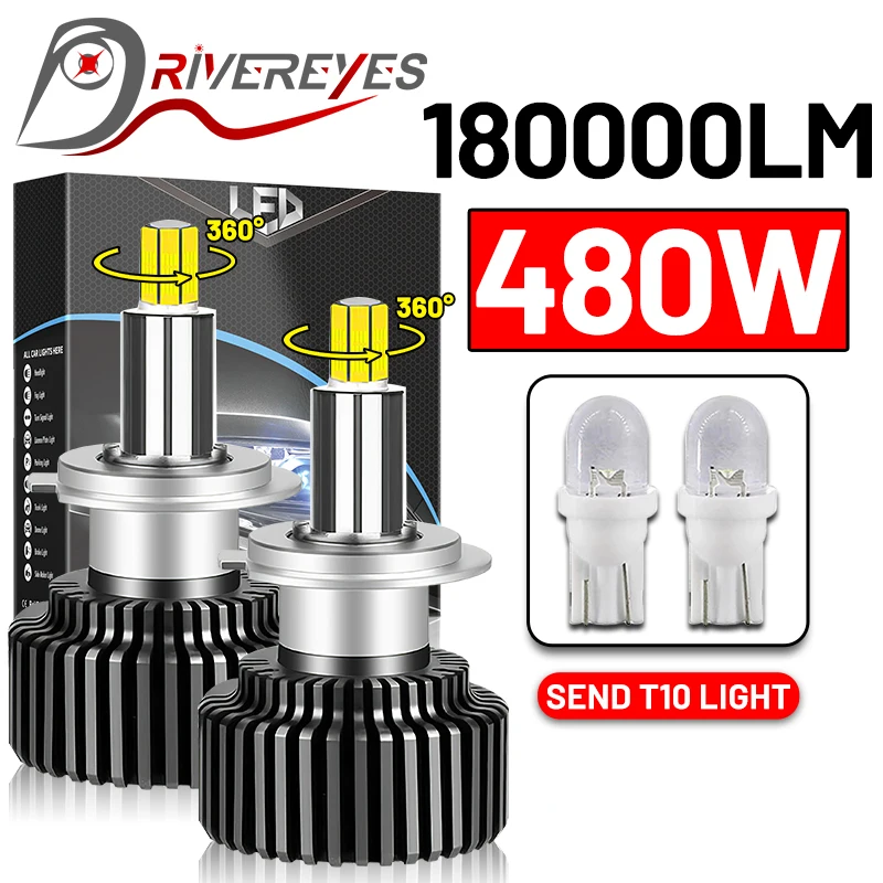 

480W 180000LM H4 H7 светодиодные лампы для фар 360 Mini H1 H8 H11 искусственный туман 9012 Hir2 9006 HB4 HB3 9005 автомобильная лампа турбо 6000K супер