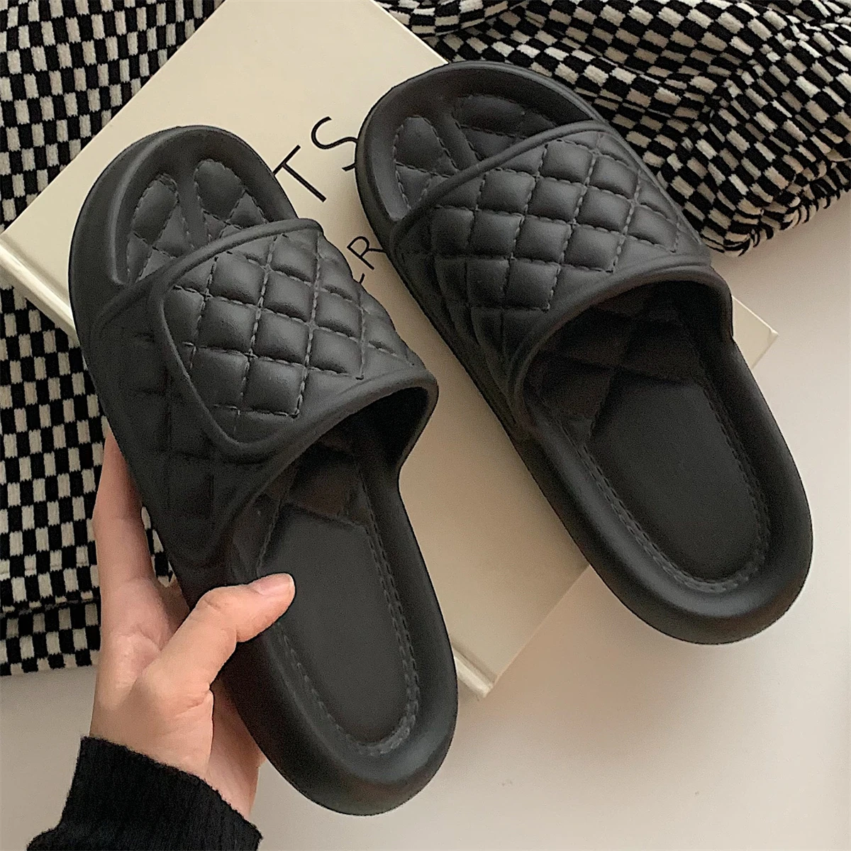 

Summer Fashion Soft Sandals For Women Girls Eva Anti-Slip House Slippers Woman Korean Style Shoes