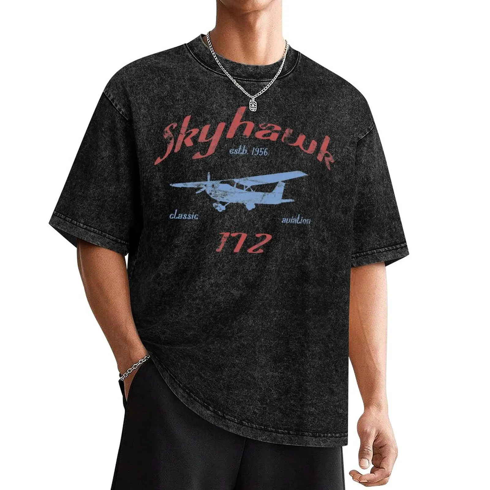Cessna 172 Skyhawk классическая винтажная футболка с дизайном пилота забавные костюмы