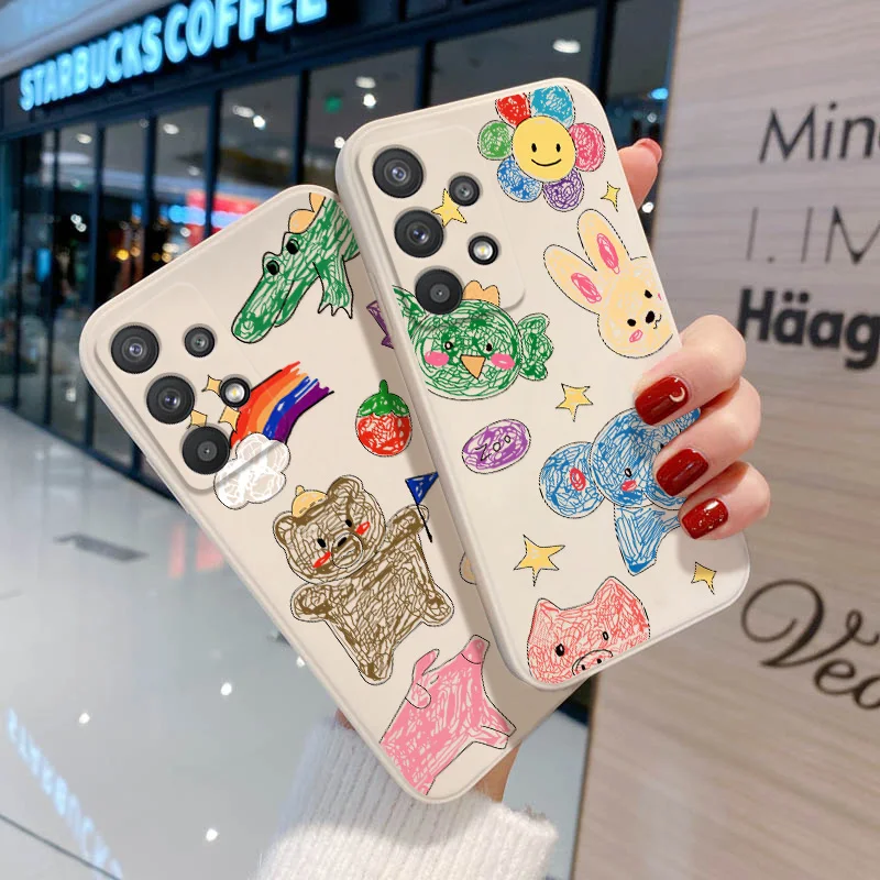 Силиконовый чехол для Samsung Galaxy A32 A51 A31 A52S S20 S21 FE S22 ...