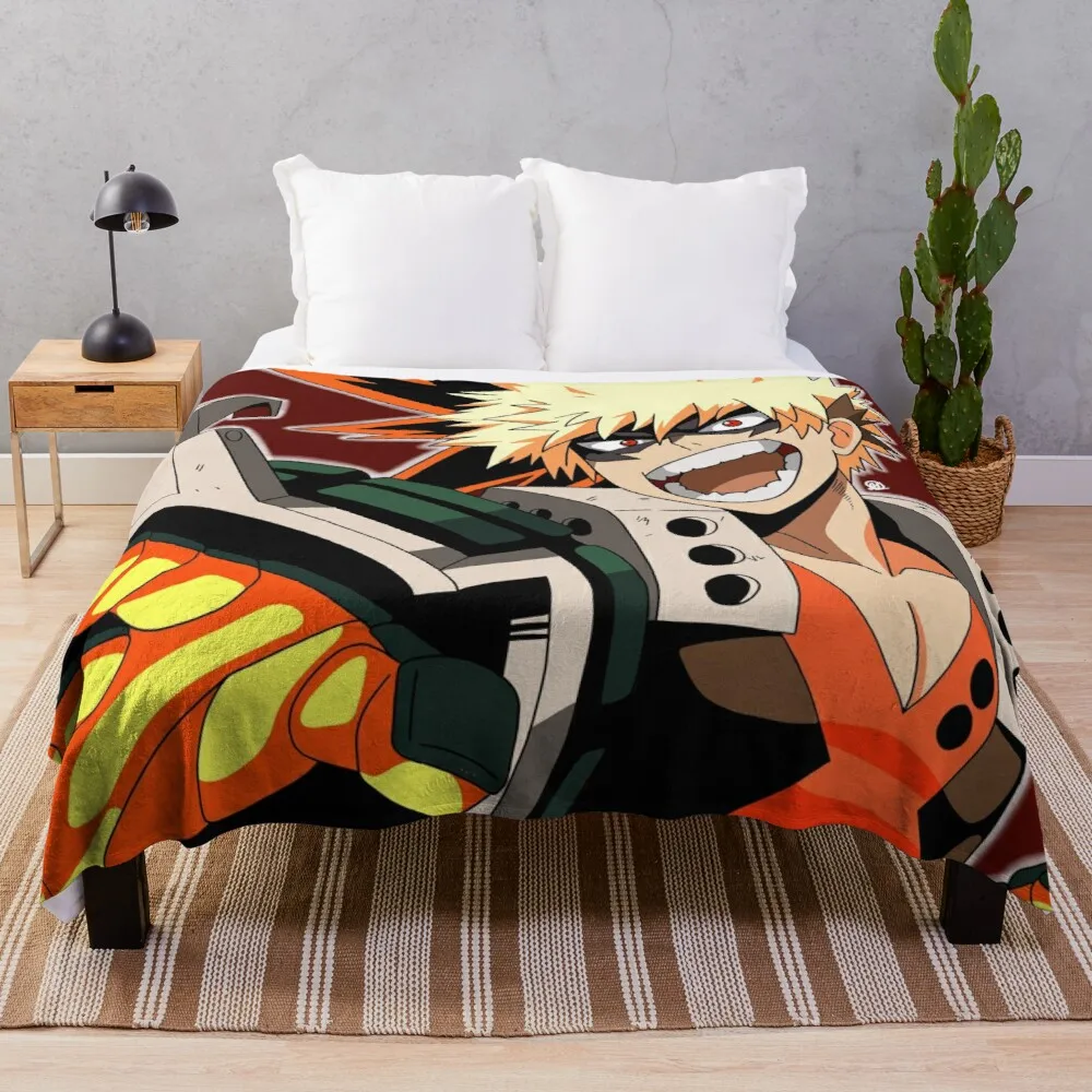 

Katsuki Bakugou Throw Blanket oversized throw blanket