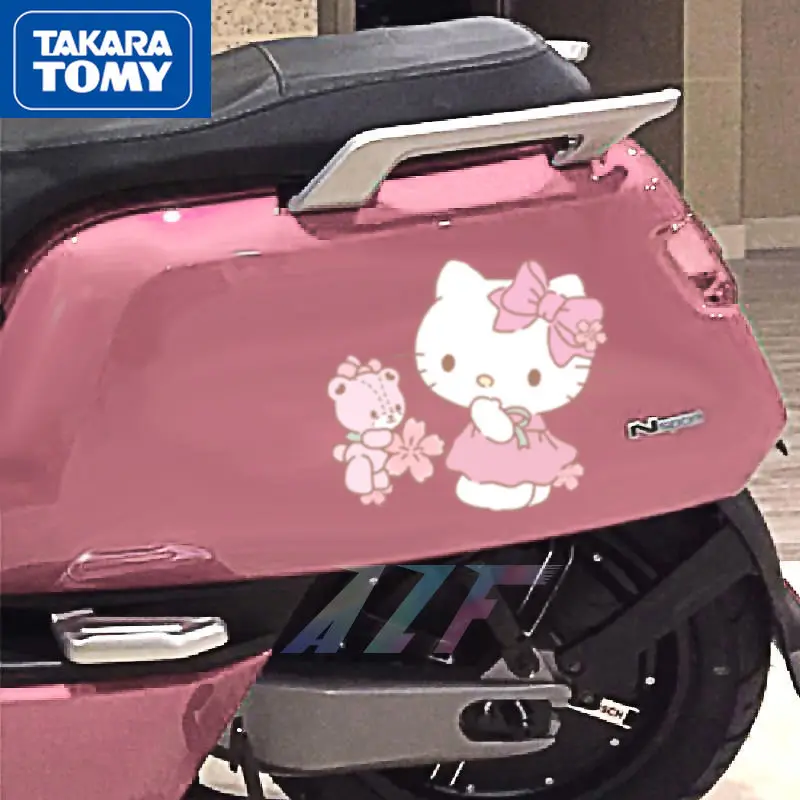 

TAKARA TOMY Hello Kitty Scratches Block Waterproof Non-reflective Stickers Refrigerators and Other Multi-purpose Stickers