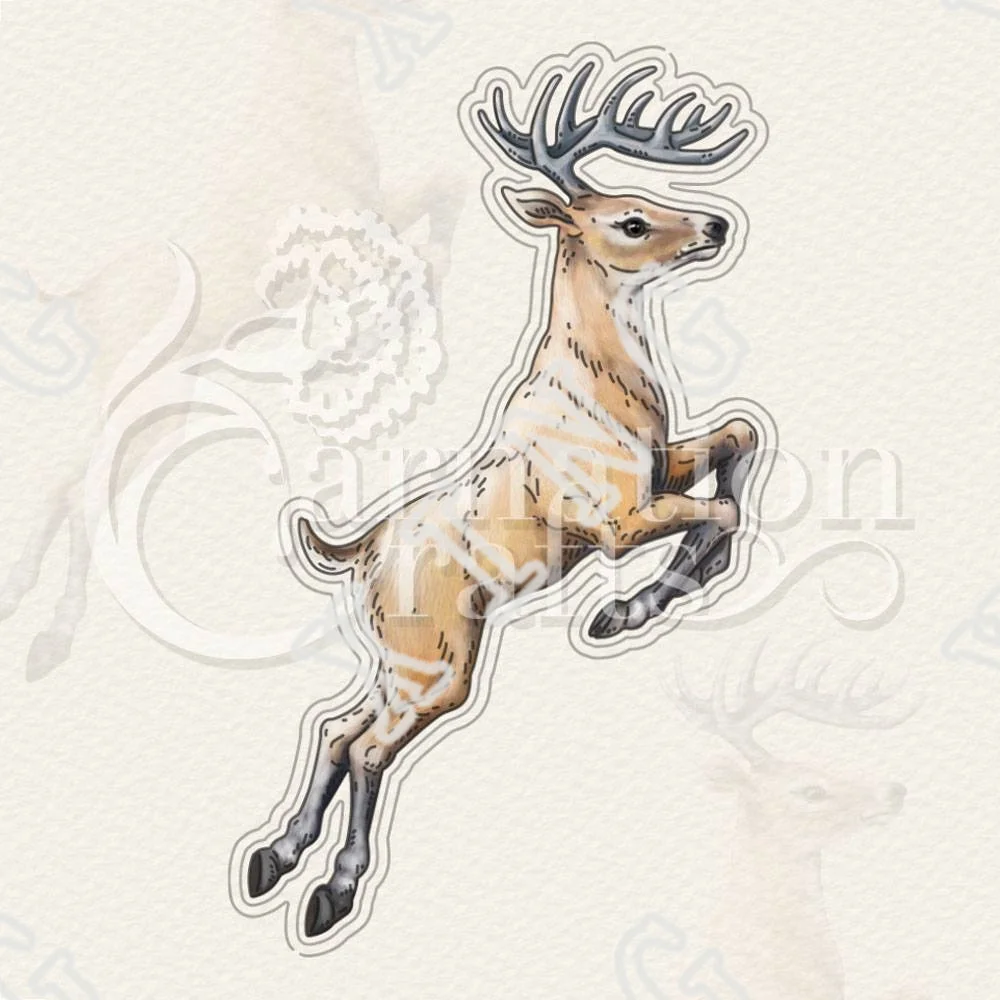 

2022 Newest Scrapbook Diary Decoration Embossing Template Vaulting Deer Metal Cutting Dies Set Diy Gift Card Handmade Craft Mold