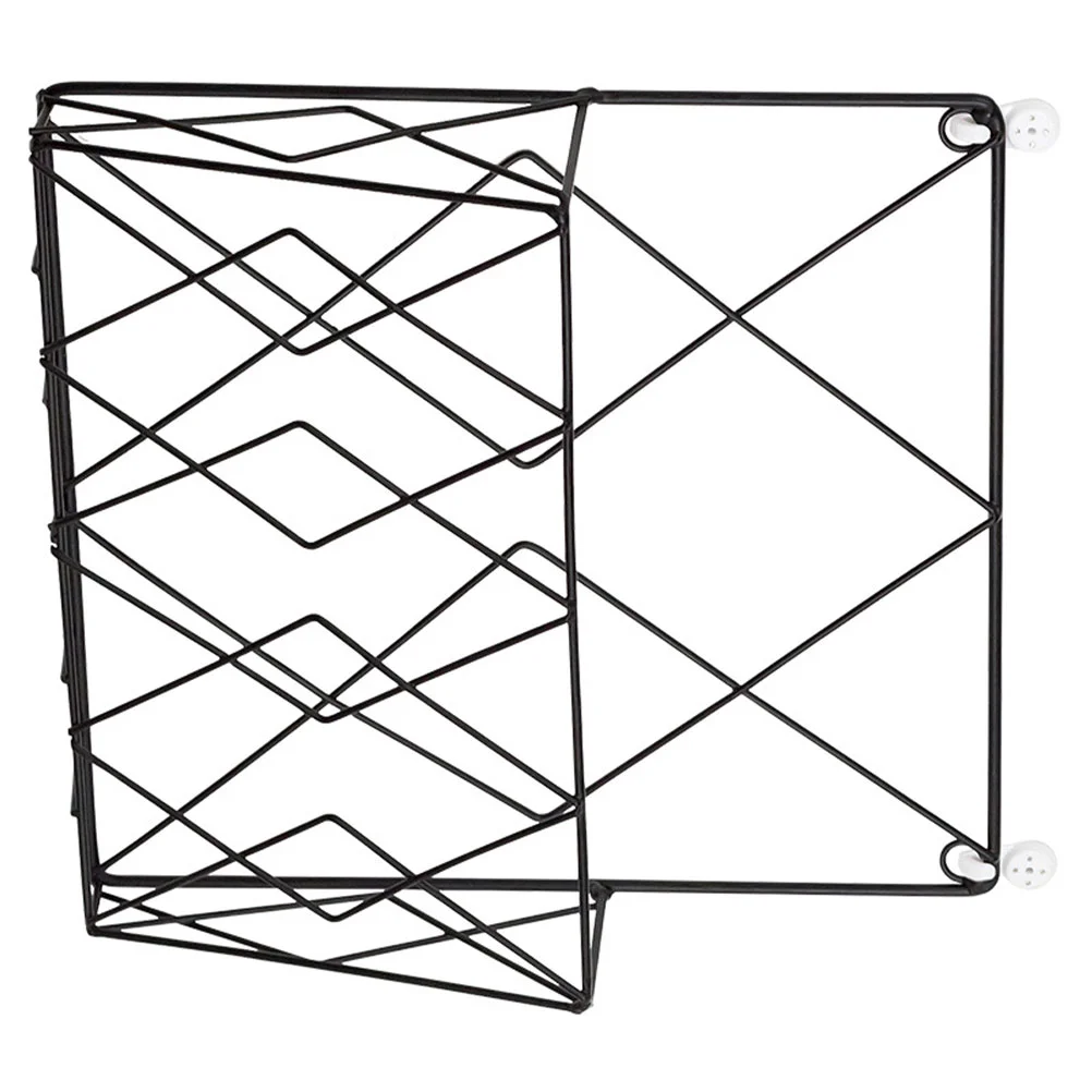 

Hanging Wall File Organizers Files Rack Book Holder Stand Mount Metal Bookshelf Office