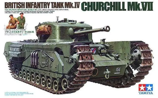 

Tamiya 35210 1/35 Model Kit British Infantry Tank Mk.IV A22 Churchill Mk.VII Model Building