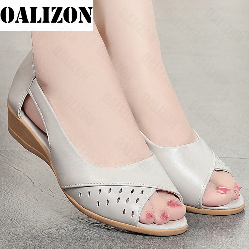 

Women Chunky Wedges Peep Toe Sandals 2022 Summer New Sport Hollow Casual Shoes Walking Women Shoes Party Mujer Slides Zapatos