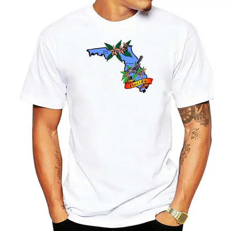 

Florida t shirt Designing cotton S-XXXL gents Interesting Breathable Spring Autumn Standard shirt