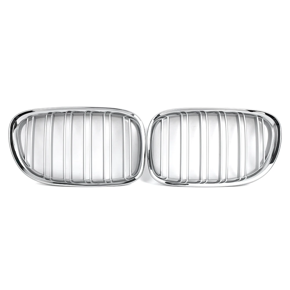 2 шт. хромированный автомобильный передний решетчатый гриль для BMW 7 серии F01 F02 730LI