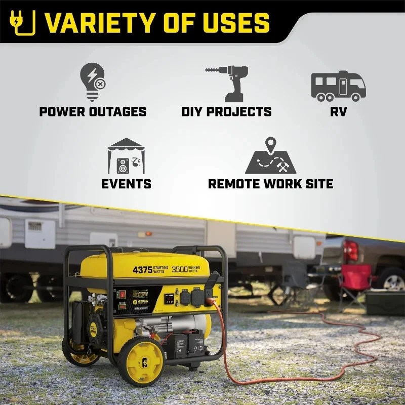 Champion Power для оборудования 4375/3500W RV готовый портативный генератор с дистанционным