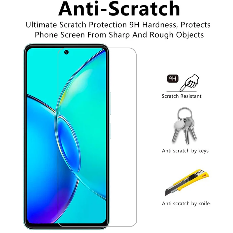 Защитное закаленное стекло для vivo y36 защита экрана на vivoy36 y 36 36y 4g стеклянная