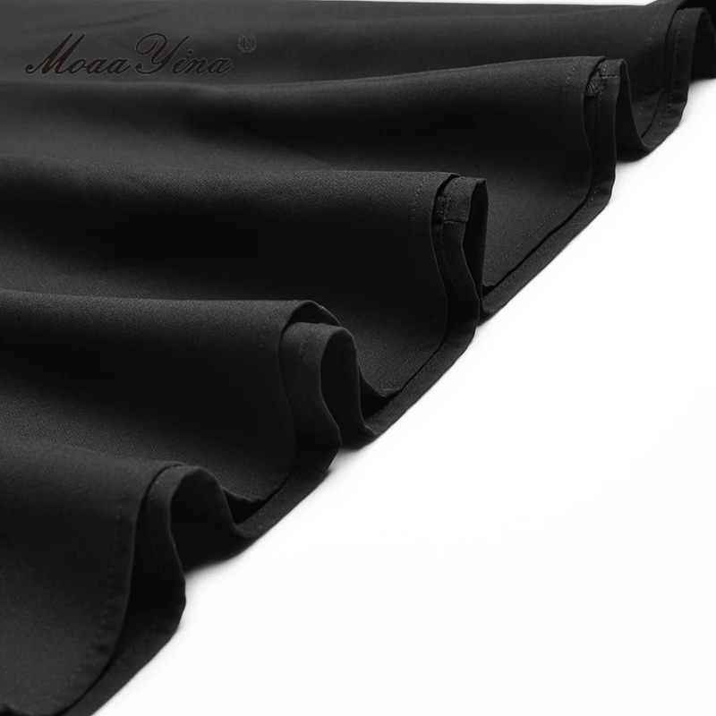 Женское длинное платье с юбкой годе летнее модное Дизайнерское черное круглым