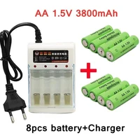 100 highquality rechargeable battery aa 1 5v 3800mah chargeable for clock toys flashlight remote control camera batterycharger