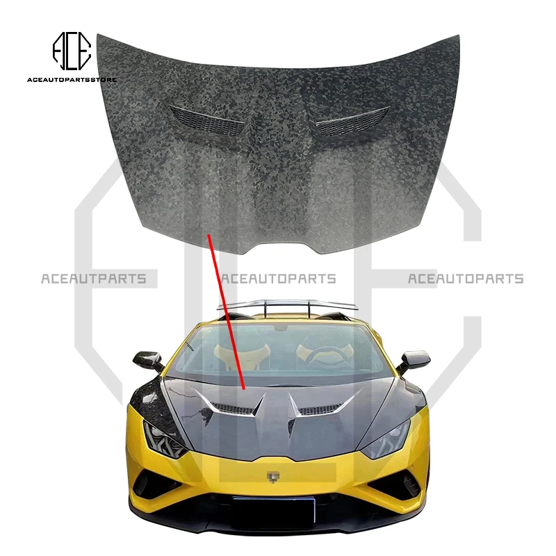 Передний капот из сухого углеродного волокна для Lamborghini Huracan передняя крышка