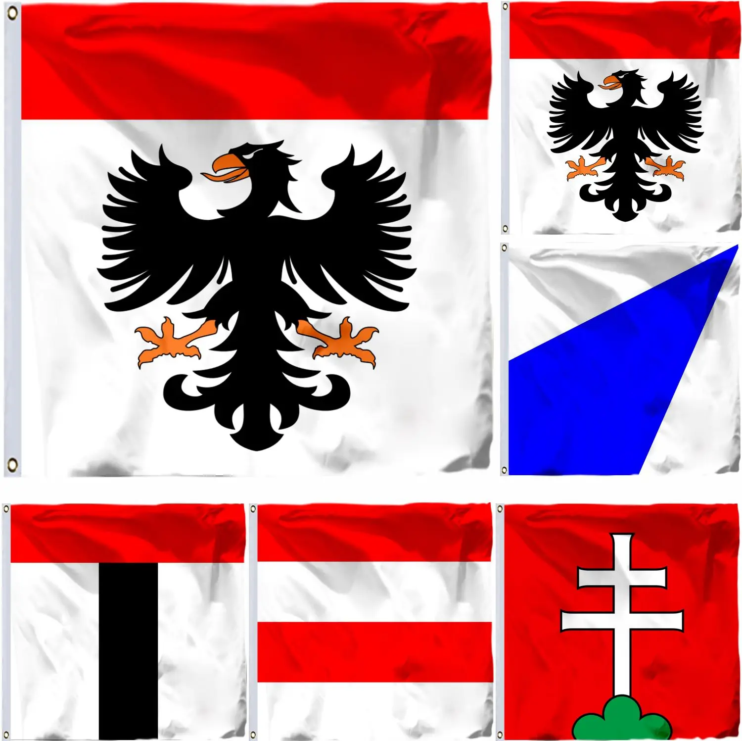 Швейцарский Флаг Aarau, Баден и бинвил Am See, 4x4 фута, Elfingen of Zofingen, 120x120 см, муниципалитеты, кантон Aargau, баннер