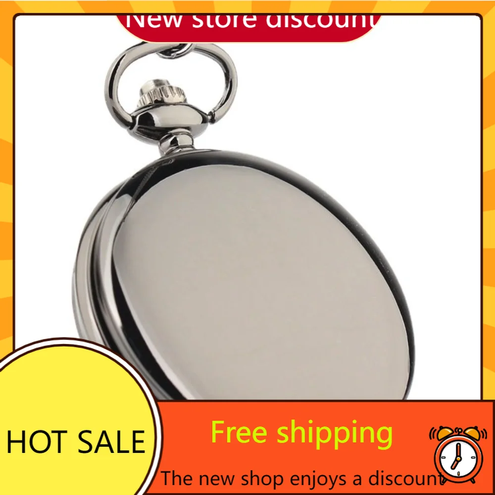 

Clamshell Vintage Necklace Quartz Smooth Pocket Watch