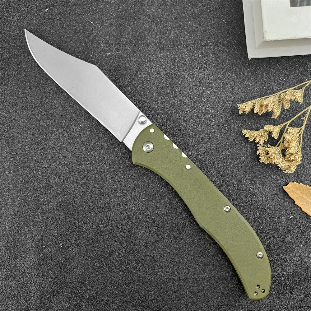 Складной нож из нейлонового волокна с рукояткой искусственной кожи