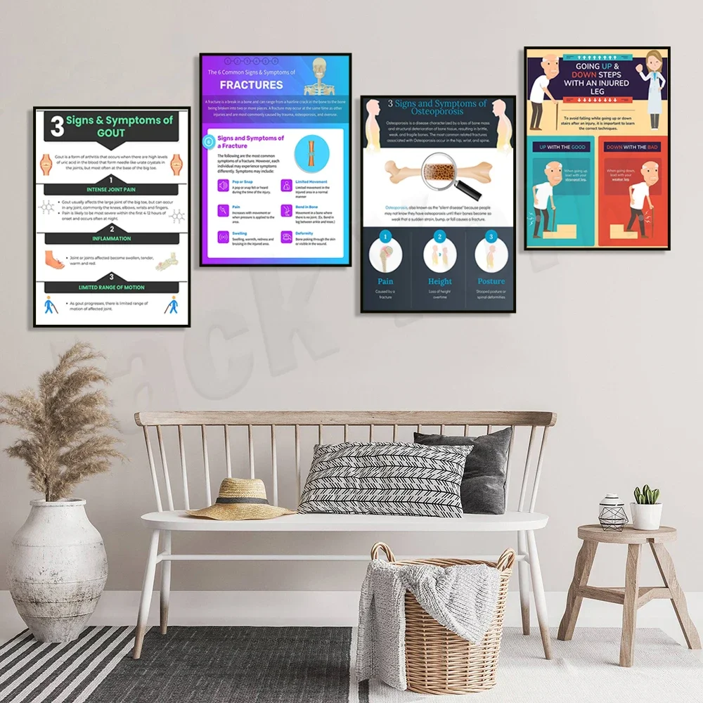 Логотип остеопороза принт ступеней вверх и вниз система опорно-скелетов артрит