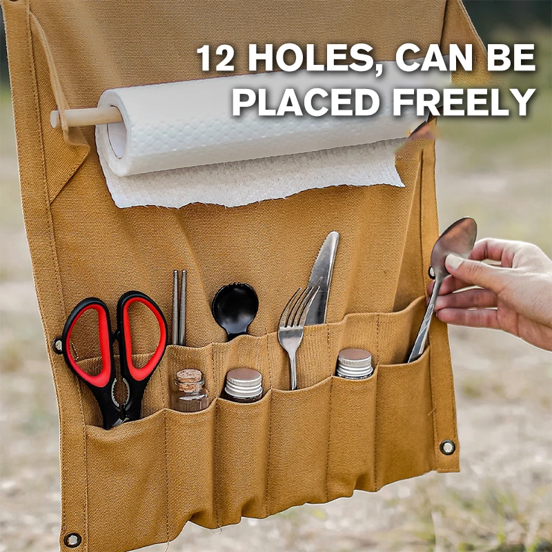 

Дорожный органайзер для кухонной утвари, Портативная сумка-мешок, кухонный комплект
