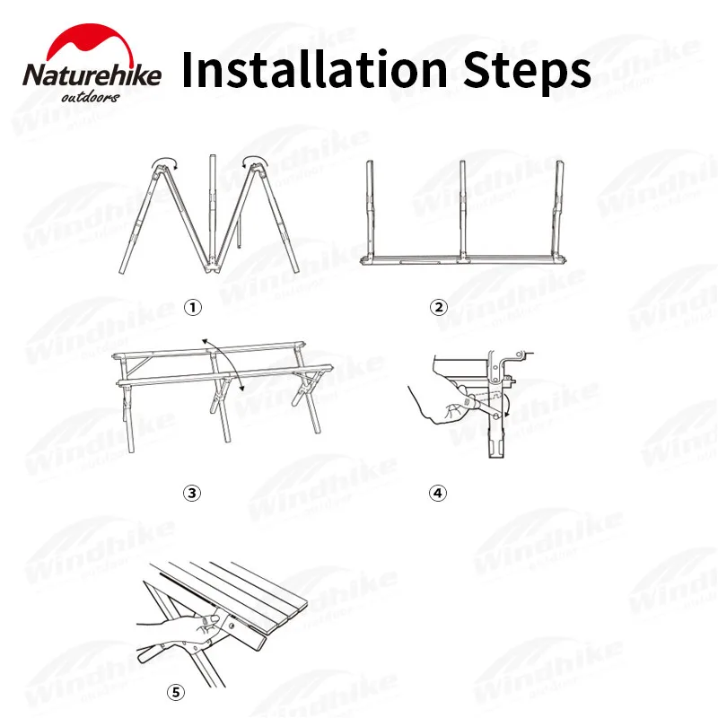Naturehike складной стол для кемпинга яичного рулета портативный уличный барбекю